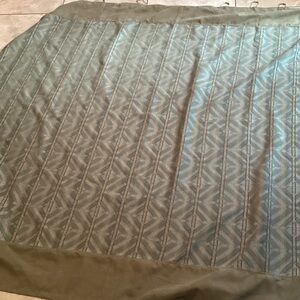 EUC shower curtain with hooks